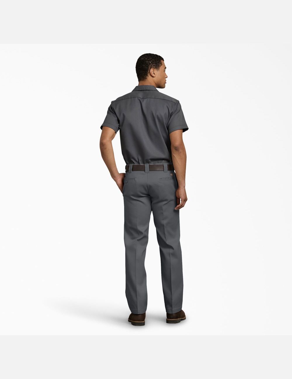 Charcoal Gray Dickies FLEX Slim Fit Straight Leg Work Pants | 481CYORJV