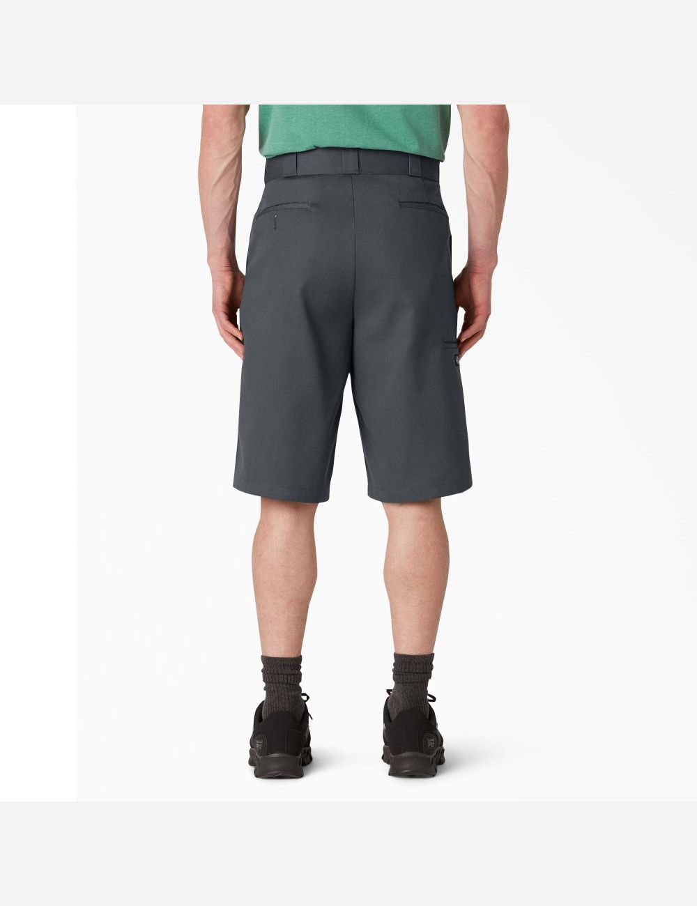 Charcoal Gray Dickies Loose Fit Flat Front Shorts | 753SOTQLB