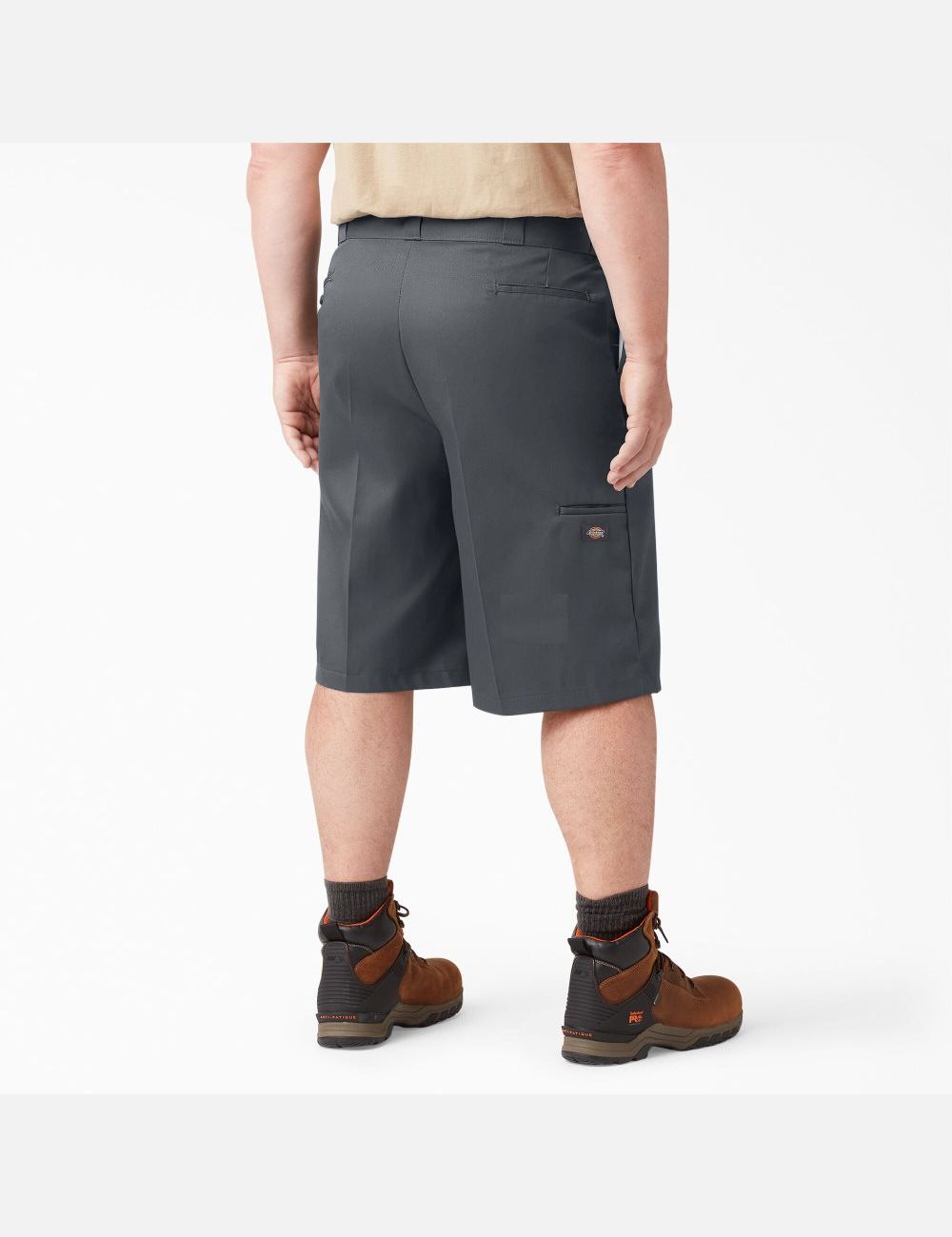 Charcoal Gray Dickies Loose Fit Flat Front Shorts | 753SOTQLB