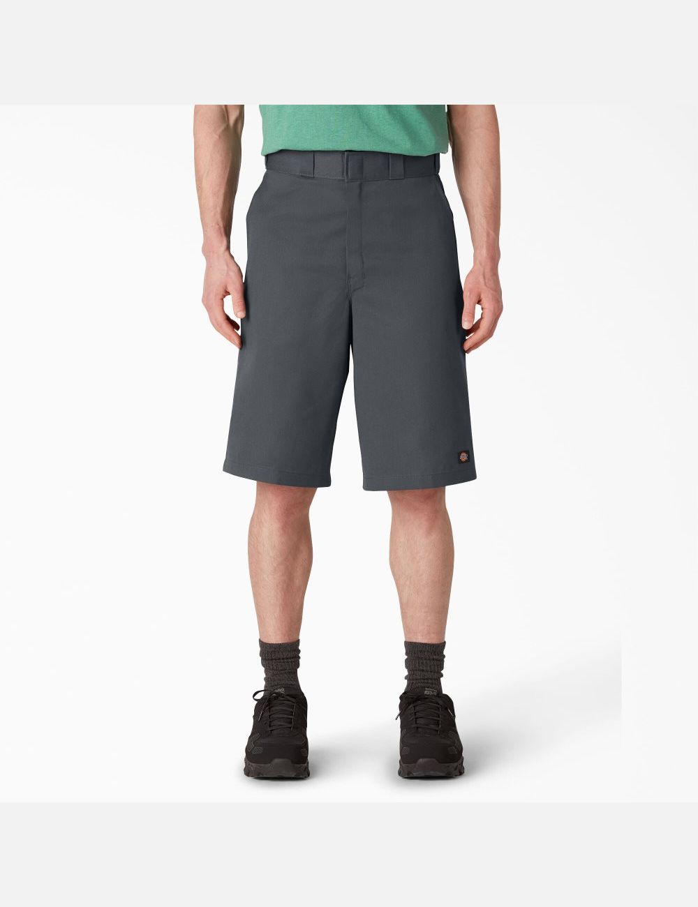 Charcoal Gray Dickies Loose Fit Flat Front Shorts | 753SOTQLB