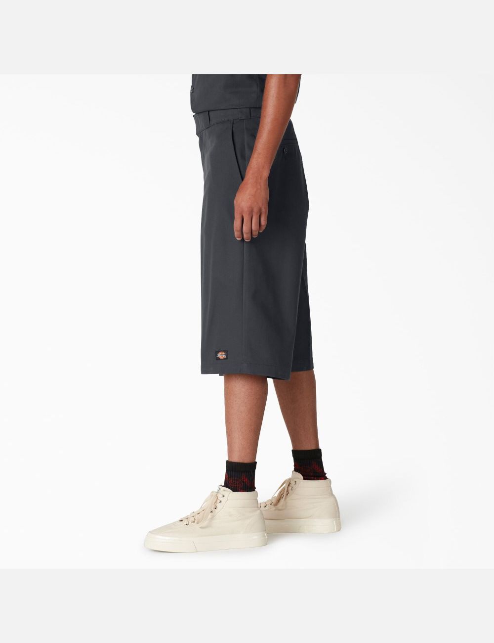 Charcoal Gray Dickies Loose Fit Multi-Use Pocket Shorts | 921PFLVEC