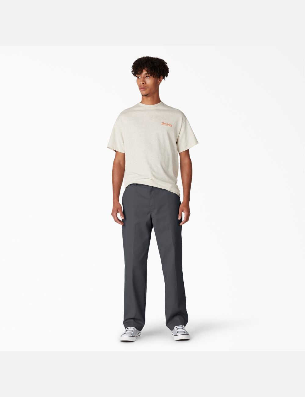 Charcoal Gray Dickies Regular Fit Twill Skateboarding Pants | 054RUQSLZ