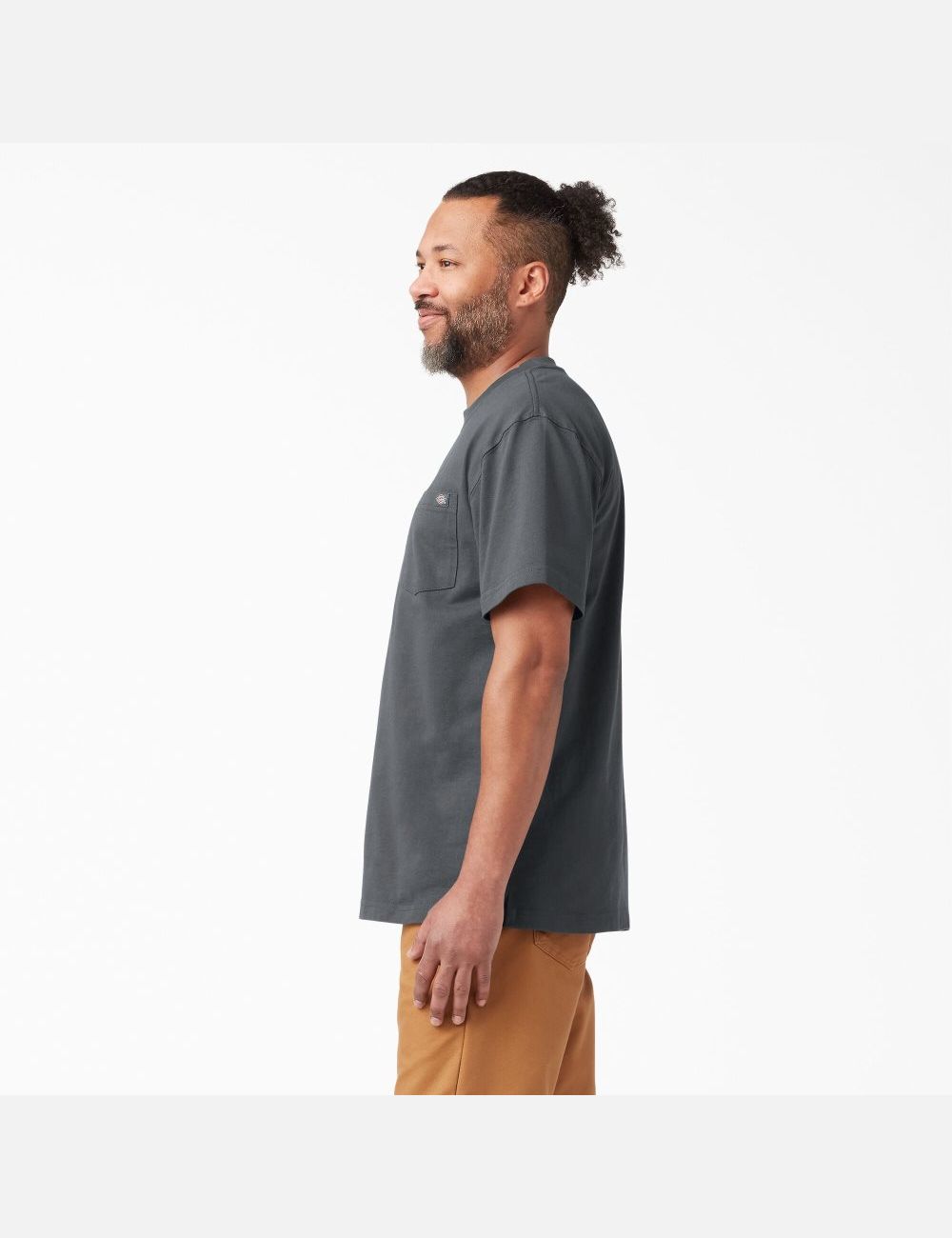 Charcoal Gray Dickies Short Sleeve Heavyweight T-Shirts | 056YWCPUL