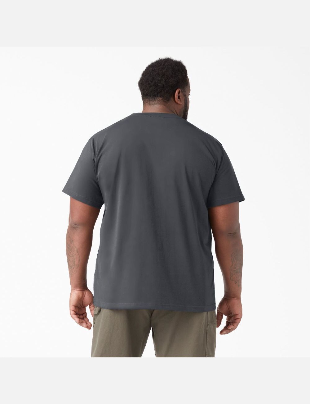 Charcoal Gray Dickies Short Sleeve Heavyweight T-Shirts | 056YWCPUL