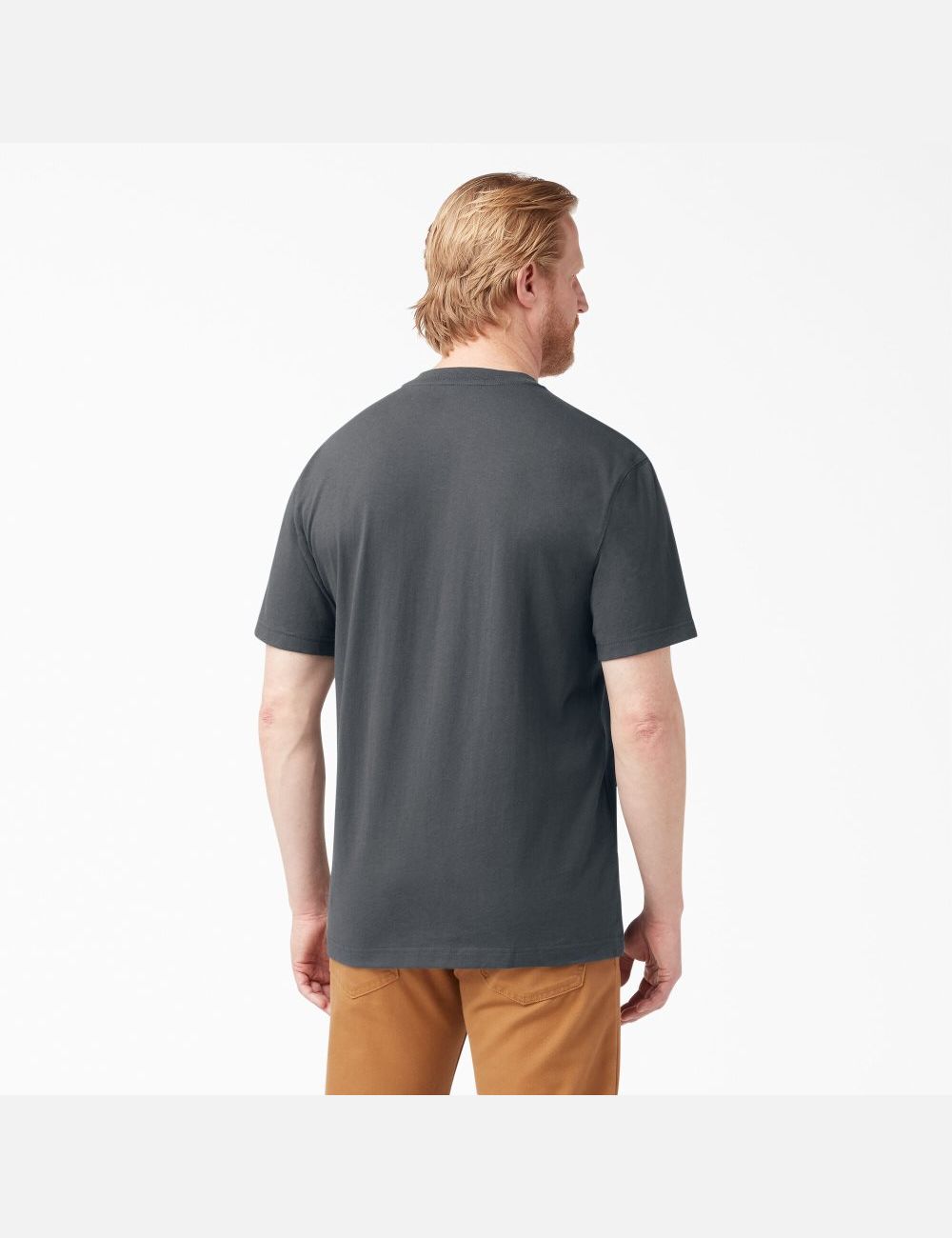 Charcoal Gray Dickies Short Sleeve Heavyweight Henley Shirts | 642LGROTP