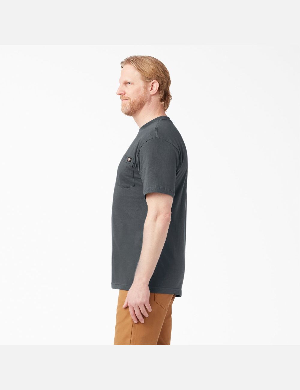 Charcoal Gray Dickies Short Sleeve Pocket T-Shirts | 042TRWHQP