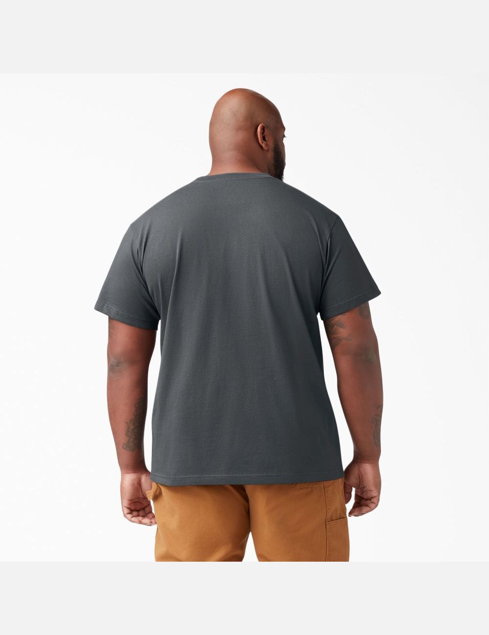 Charcoal Gray Dickies Short Sleeve Pocket T-Shirts | 042TRWHQP