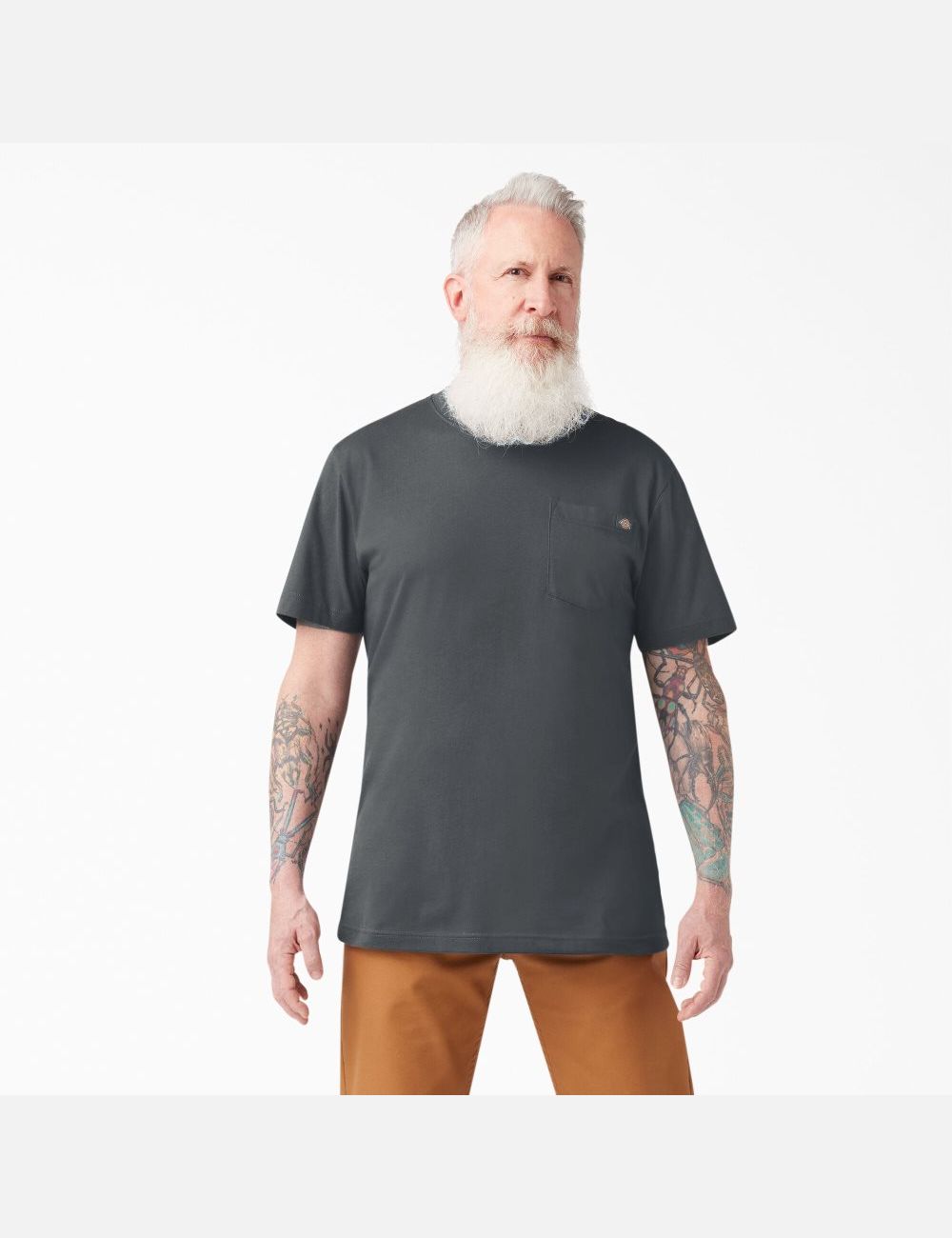 Charcoal Gray Dickies Short Sleeve Two Packs Shirts | 569KRUVGF