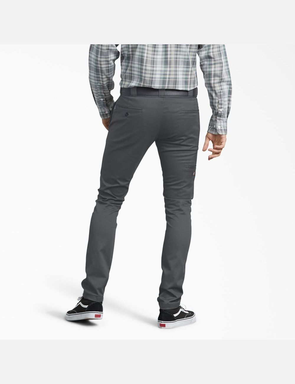 Charcoal Gray Dickies Skinny Fit Straight Leg Work Pants | 513GKNFBE