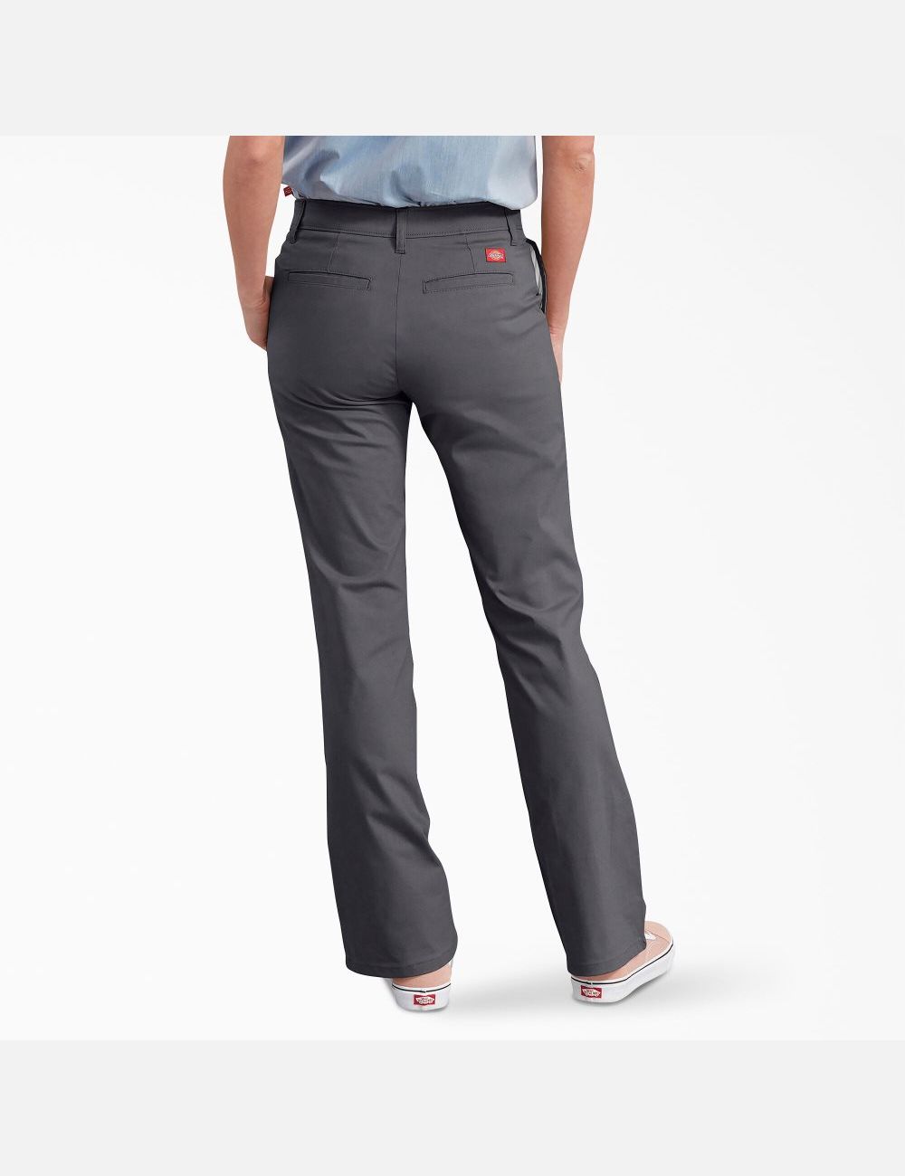 Charcoal Gray Dickies Slim Fit Bootcut Work Pants | 950IZUSRQ