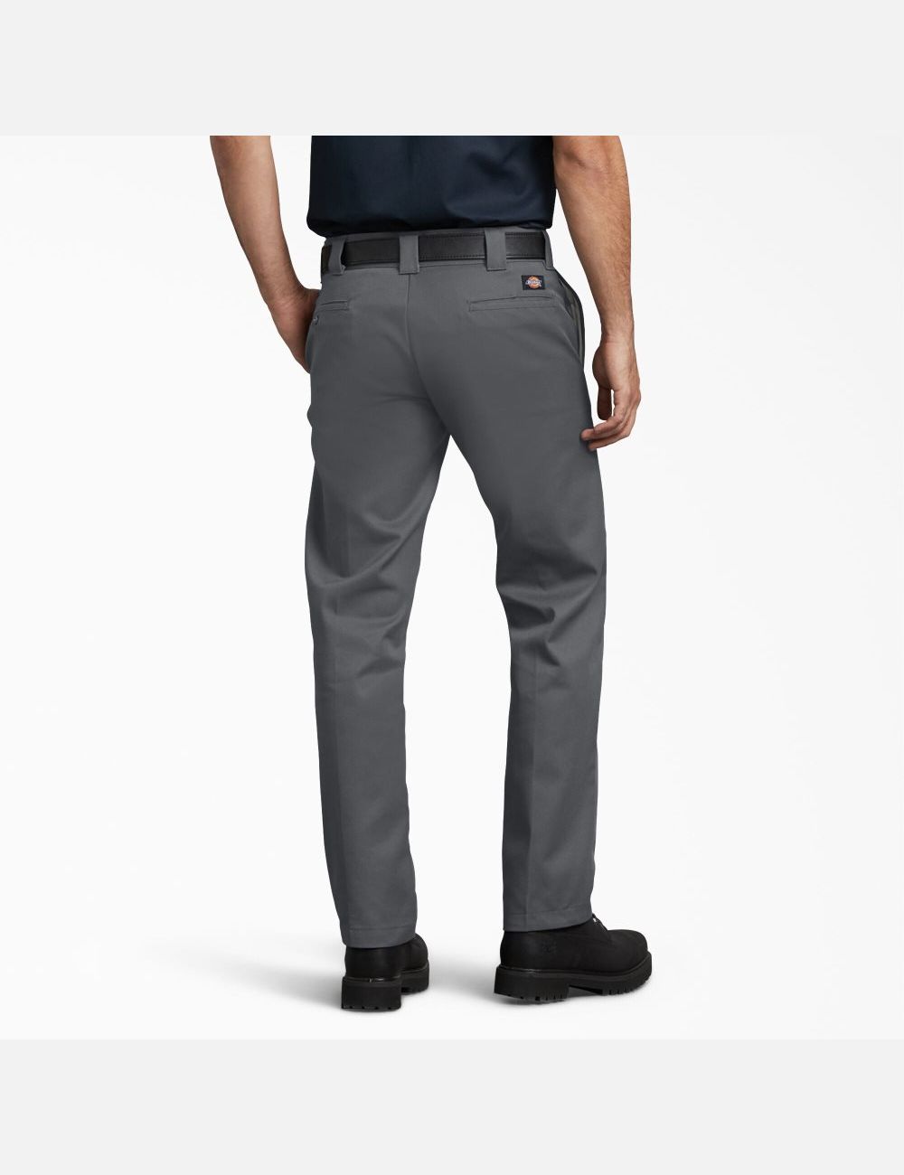 Charcoal Gray Dickies Slim Fit Straight Leg Work Pants | 265OXUJEW