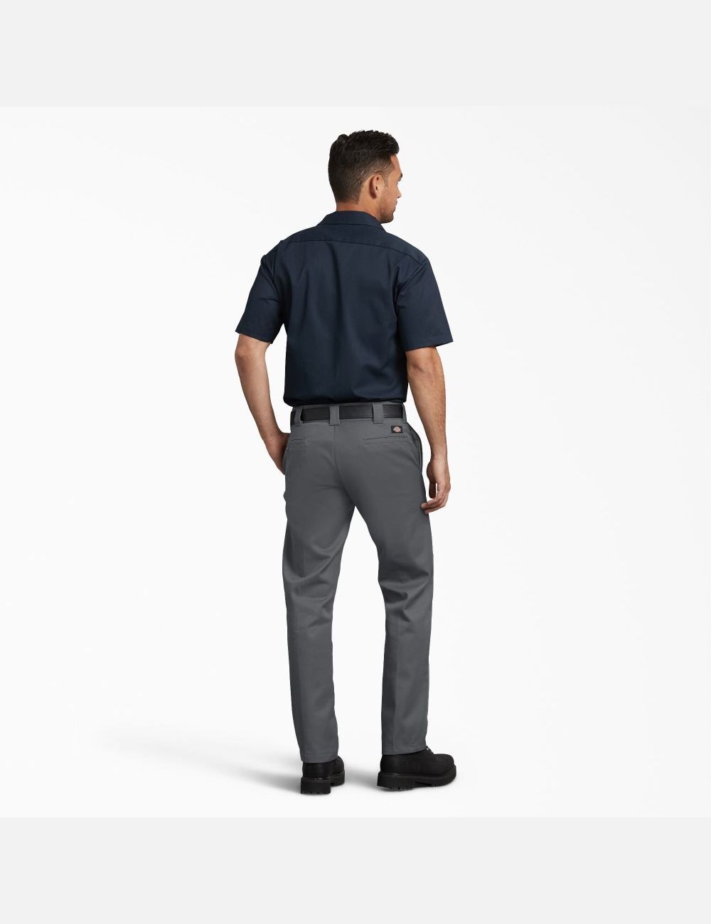 Charcoal Gray Dickies Slim Fit Straight Leg Work Pants | 265OXUJEW