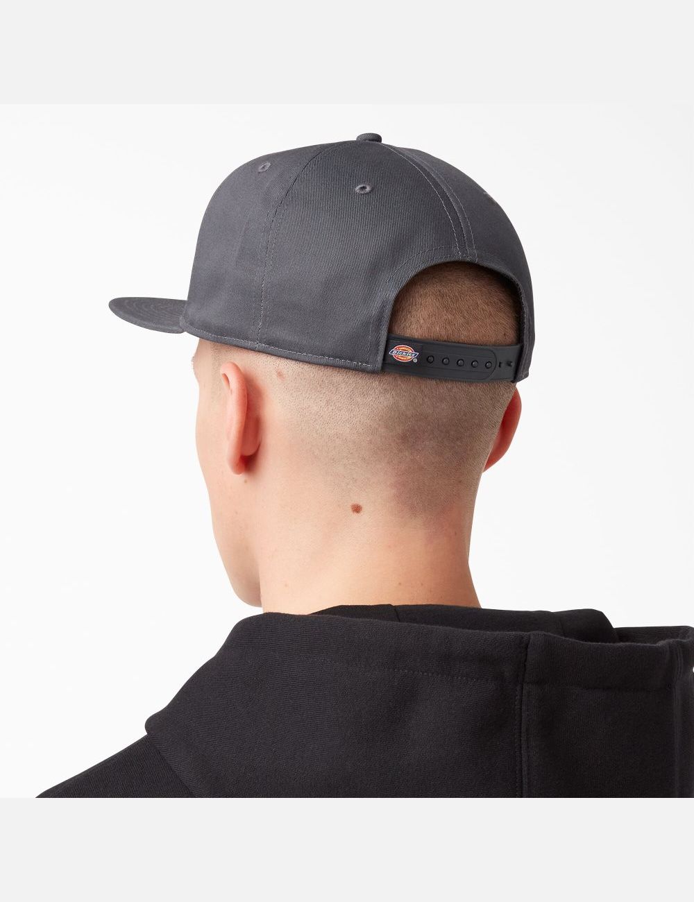 Charcoal Gray Dickies Twill Flat Bill Hats | 251JQILVU