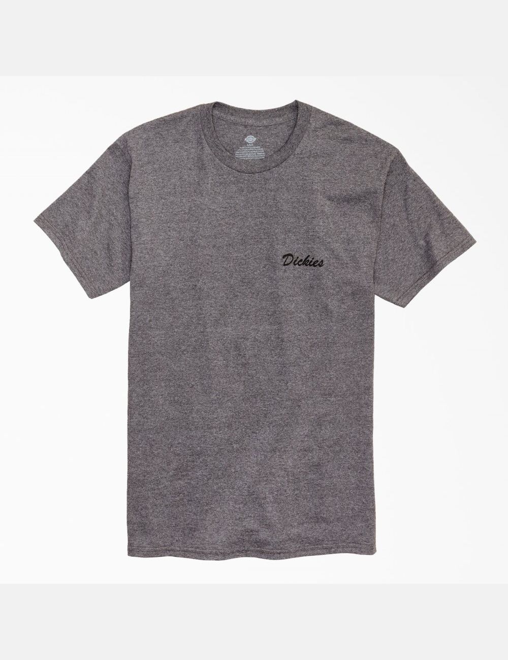 Charcoal Gray Heather Dickies Feel Better On The Job Graphic T-Shirts | 698RNBJOV