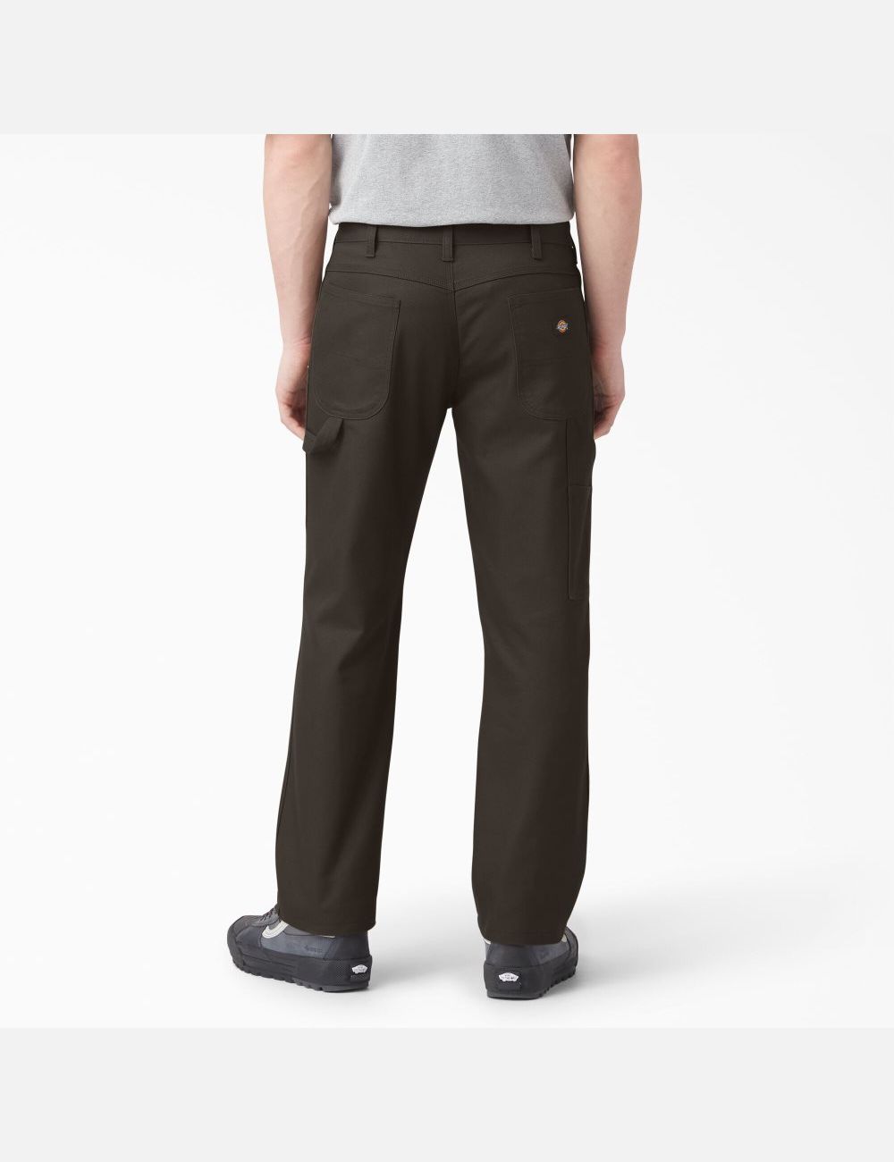 Chocolate Brown Dickies Regular Duck Carpenter Pants | 526DFVXEB