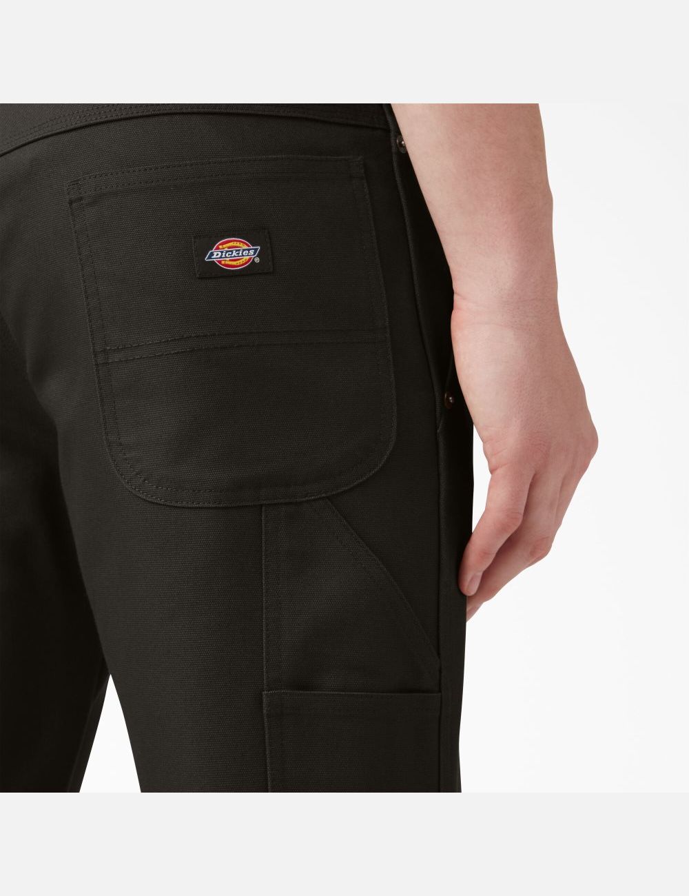 Chocolate Brown Dickies Regular Duck Carpenter Pants | 526DFVXEB