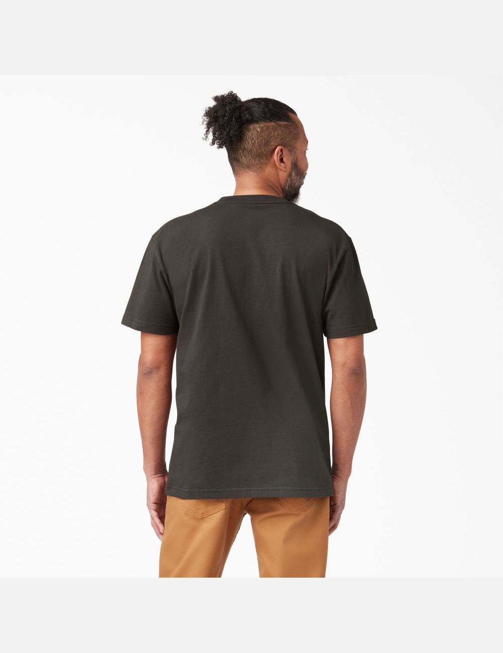 Chocolate Brown Dickies Short Sleeve Heavyweight T-Shirts | 138TLECJU