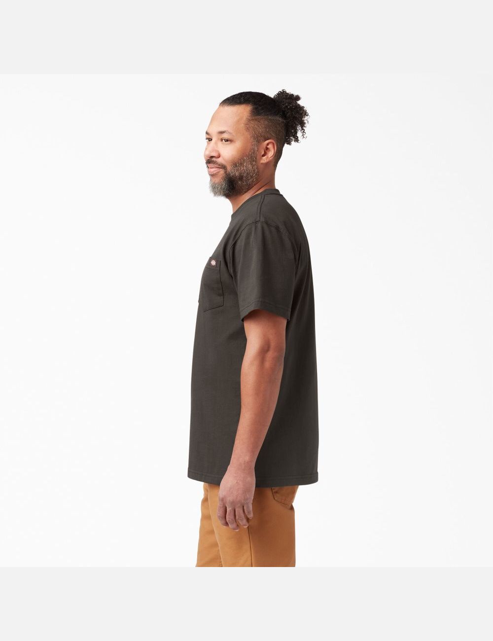 Chocolate Brown Dickies Short Sleeve Heavyweight T-Shirts | 138TLECJU