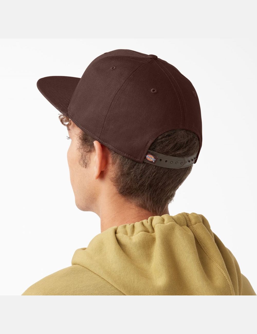 Chocolate Brown Dickies Skateboarding Flat Bill Hats | 169XYBGCD