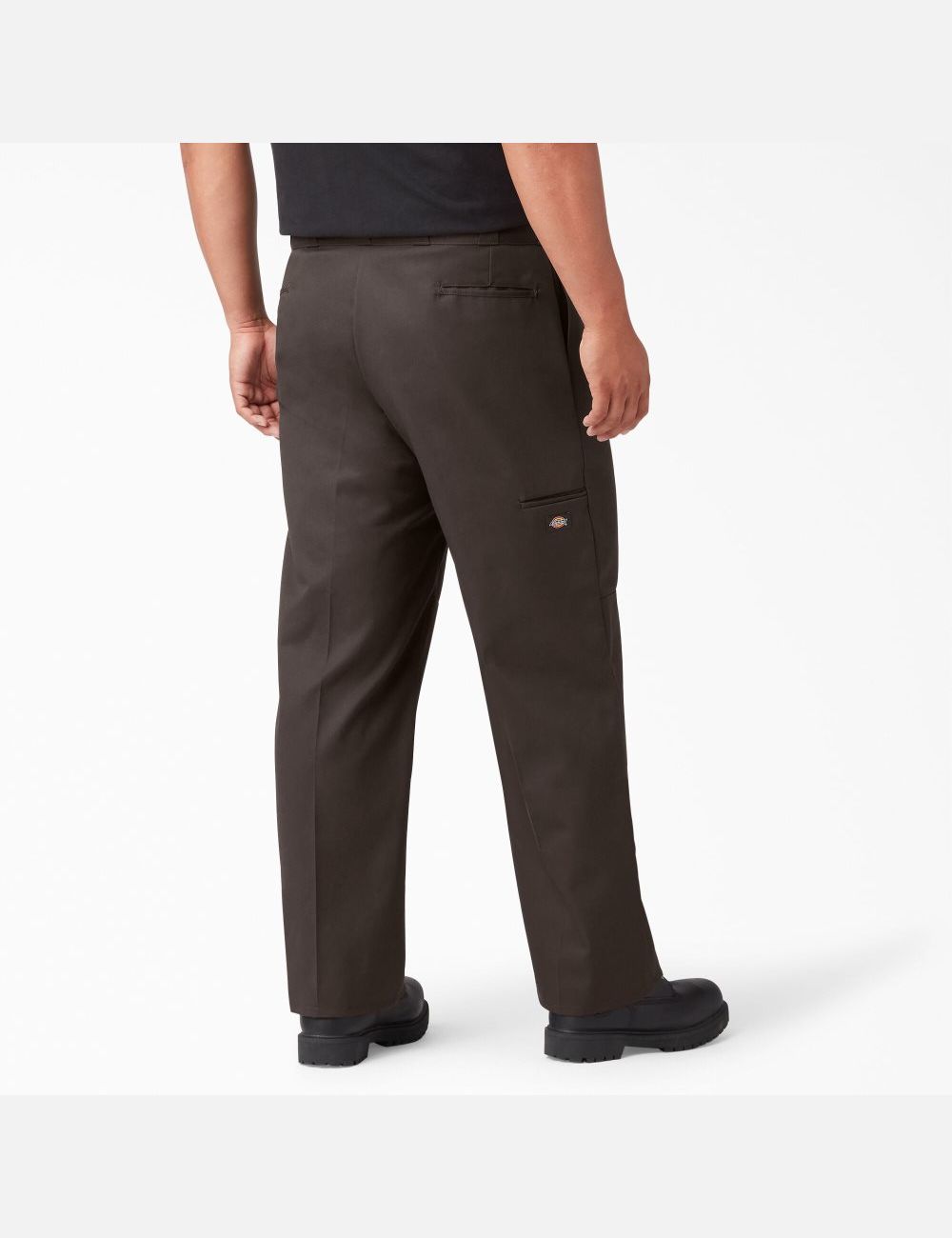 Dark Brown Dickies Loose Double Knee Pants | 916VJQPGF