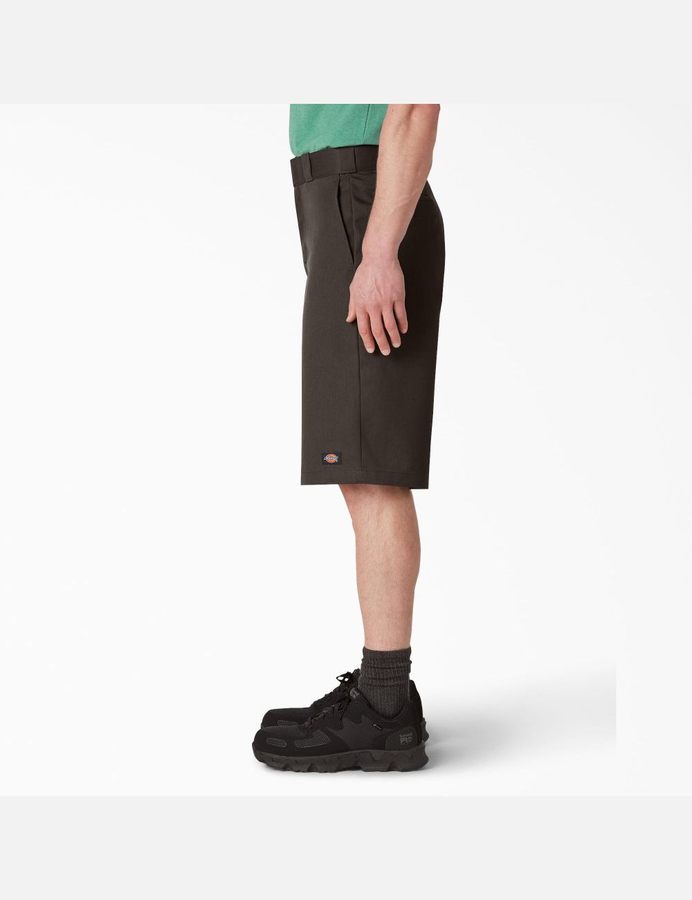 Dark Brown Dickies Loose Fit Flat Front Shorts | 501GBDFZU