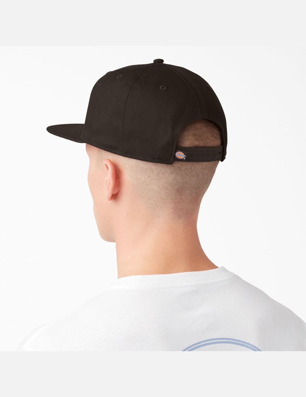 Dark Brown Dickies Twill Flat Bill Hats | 053FHTWMU