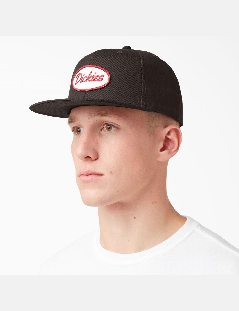 Dark Brown Dickies Twill Flat Bill Hats | 053FHTWMU