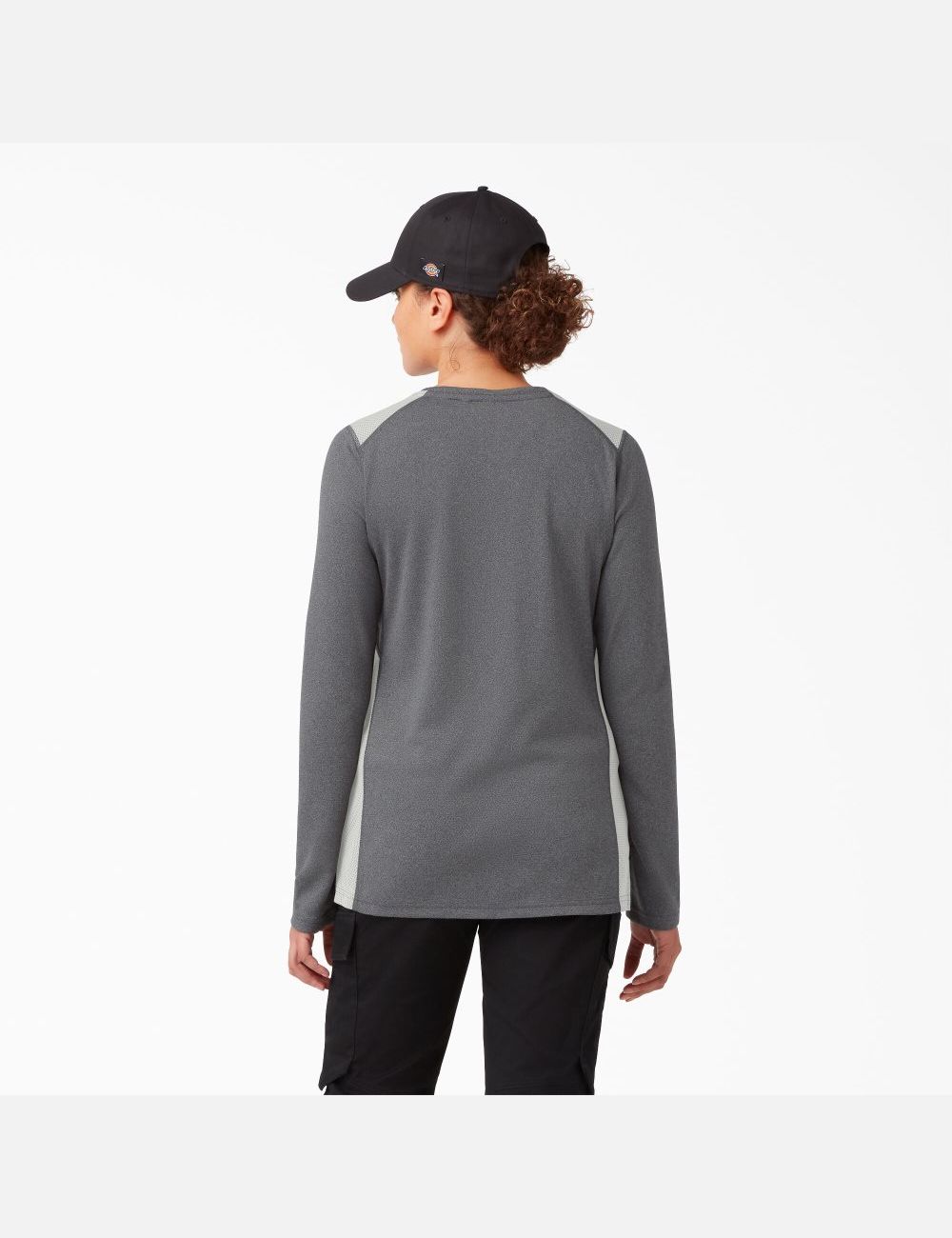 Dark Gray Heather Dickies Temp-iQ 365 Long Sleeve T-Shirts | 372VLOGZC