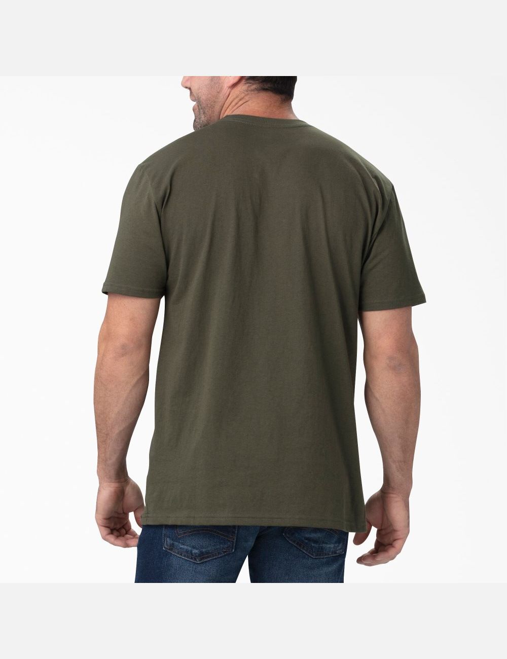 Dark Green Dickies Short Sleeve Relaxed Fit Graphic T-Shirts | 718SAHMIP