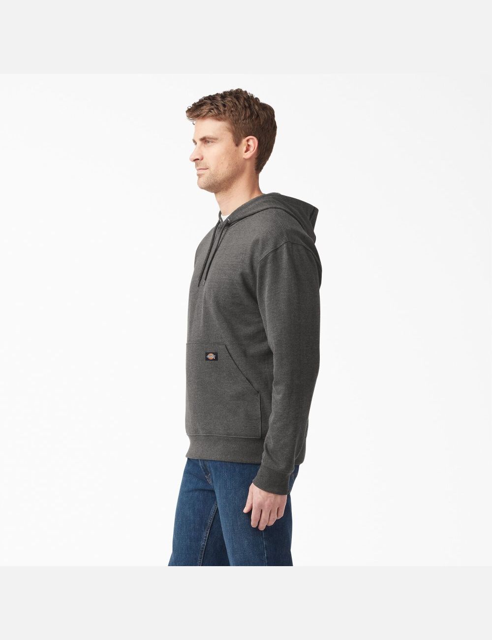 Dark Heather Gray Dickies Midweight Fleece Outerwear | 714EJDMHB