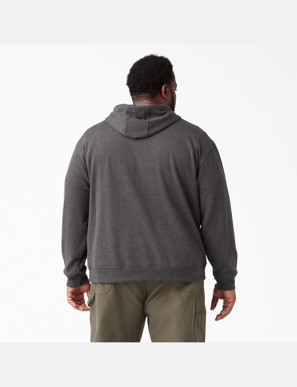 Dark Heather Gray Dickies Midweight Fleece Outerwear | 714EJDMHB