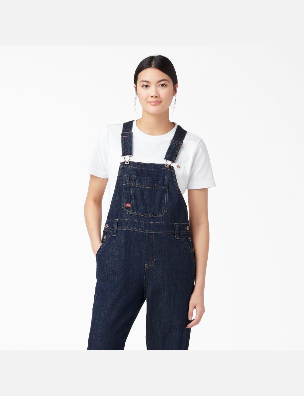 Dark Indigo Dickies Relaxed Fit Bib Overalls | 038DRHSGU