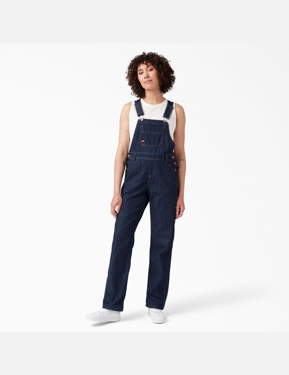 Dark Indigo Dickies Relaxed Fit Bib Overalls | 038DRHSGU