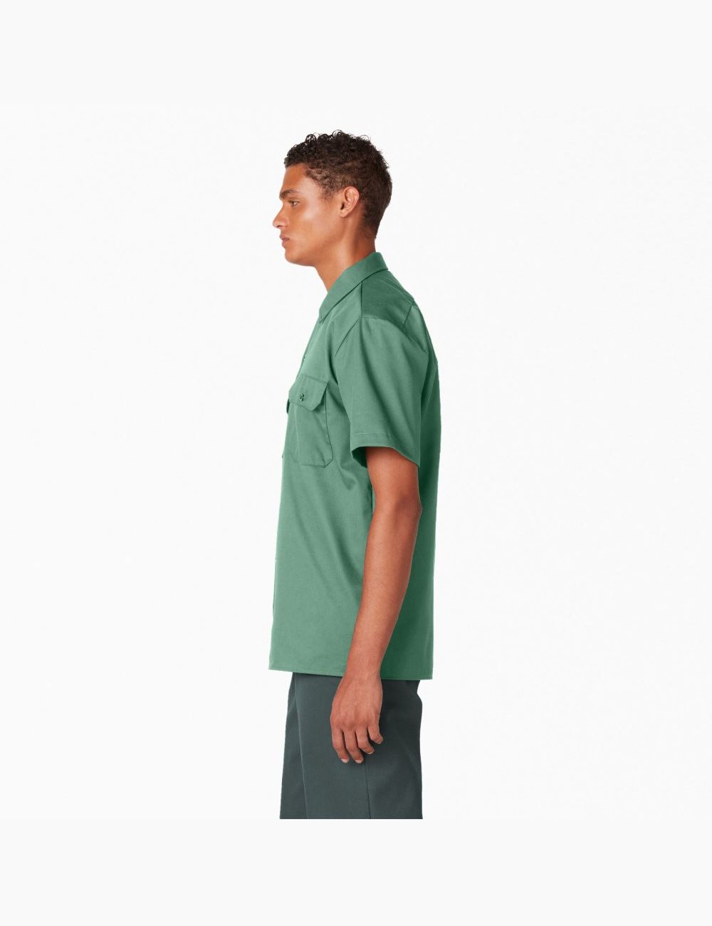 Dark Ivy Dickies Short Sleeve Shirts | 483LSVPIF