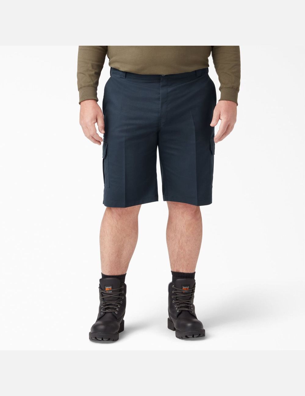 Dark Navy Dickies Cooling Active Waist Shorts | 390UKLRPN