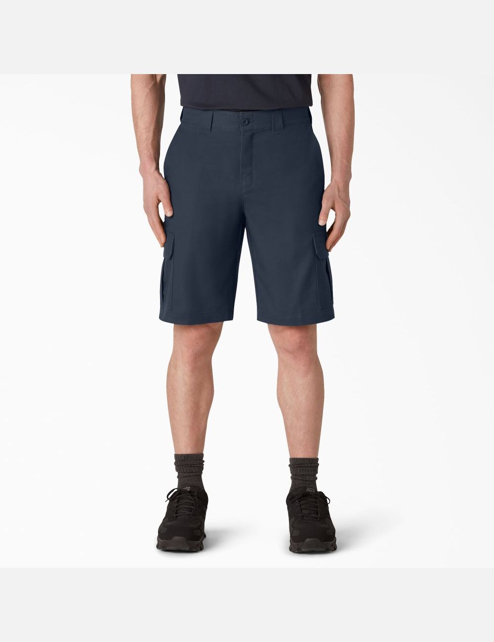 Dark Navy Dickies Cooling Active Waist Shorts | 390UKLRPN