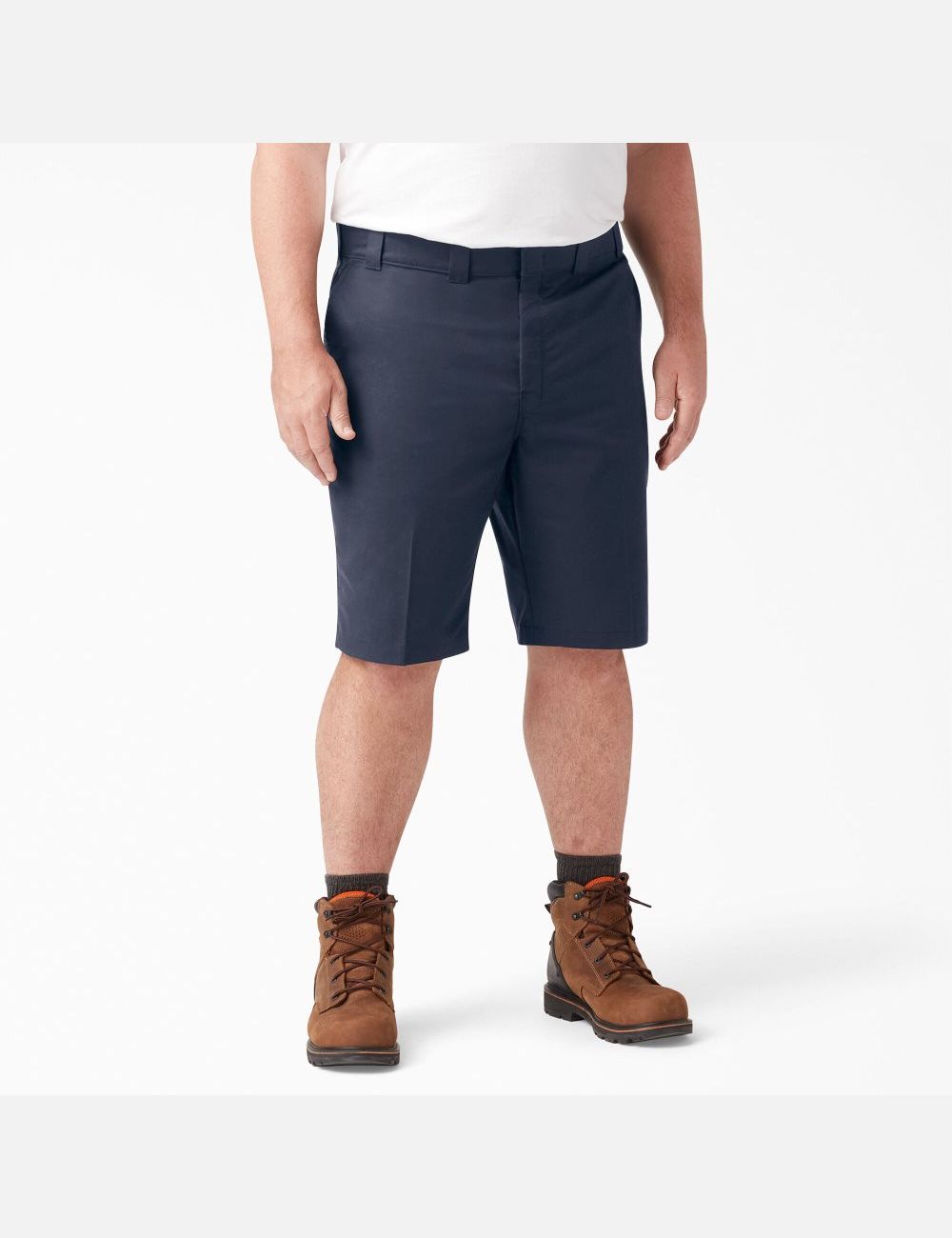 Dark Navy Dickies Cooling Active Waist Shorts | 870ZVLCMK