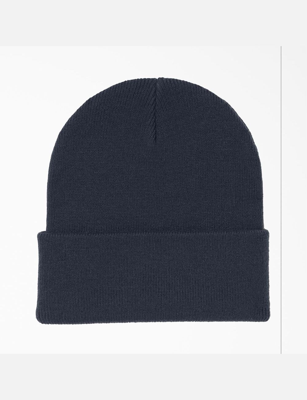 Dark Navy Dickies Cuffed Knit Hats | 671RJWDOA