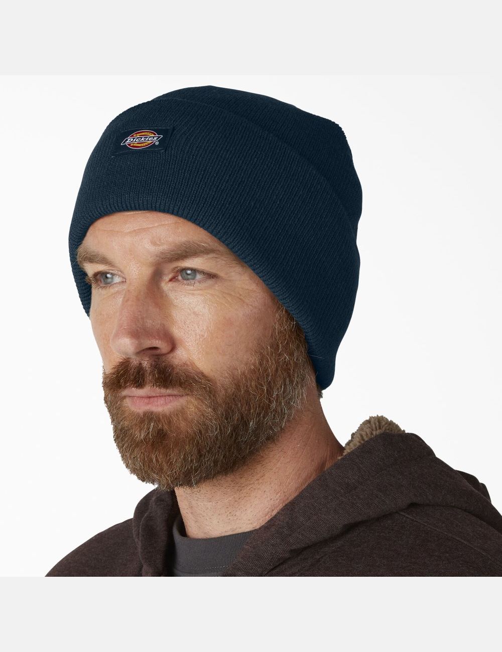 Dark Navy Dickies Cuffed Knit Hats | 671RJWDOA