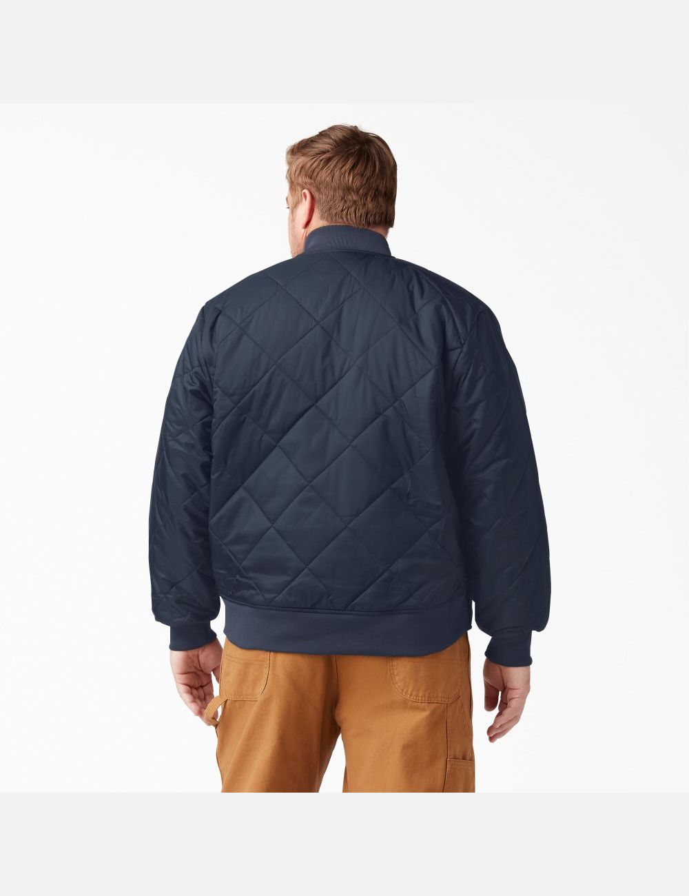 Dark Navy Dickies Diamond Quilted Coats & Jackets | 379VJXGPE