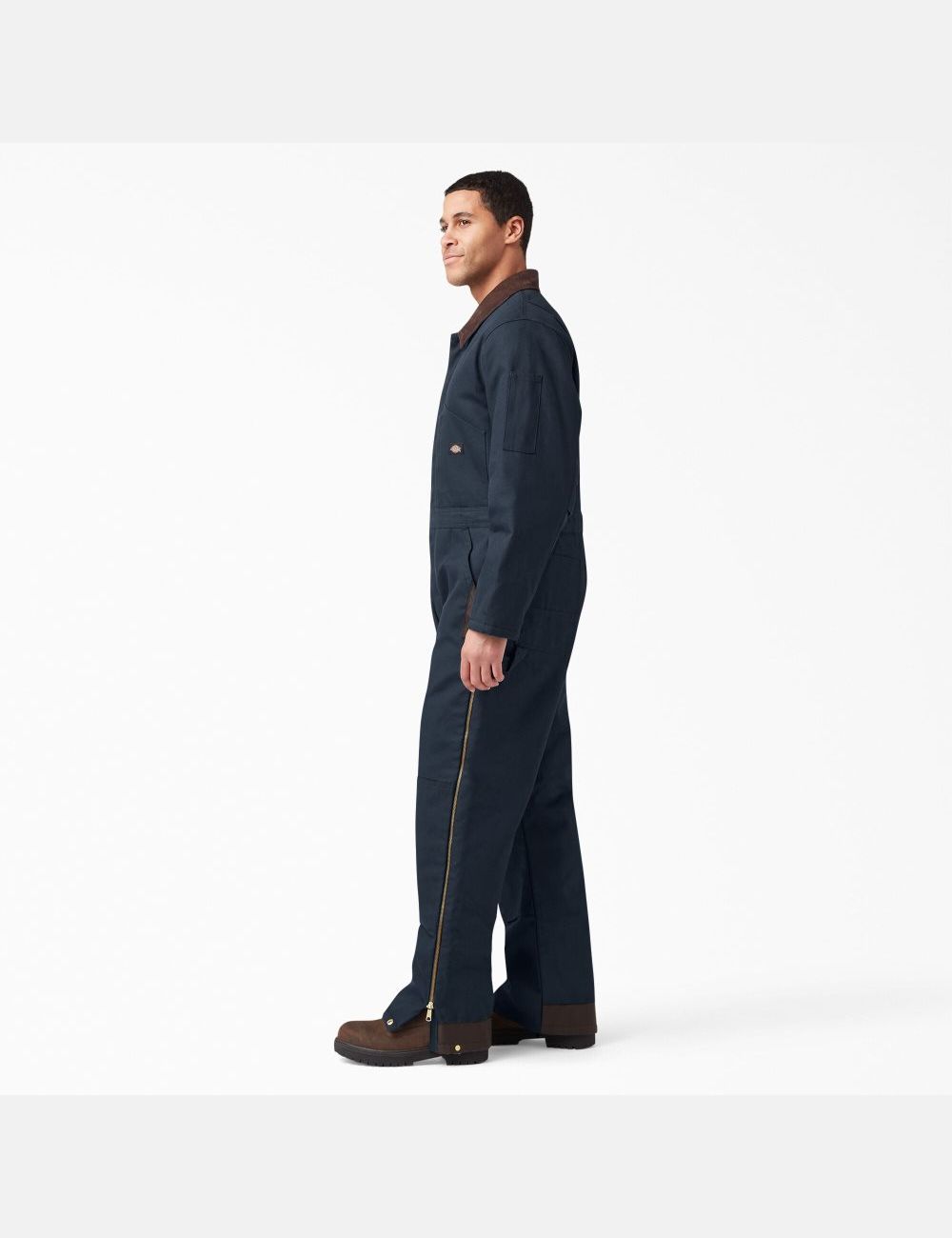 Dark Navy Dickies Duck Insulated Coveralls & Overalls | 610ZNYPKF