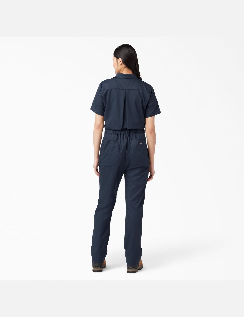 Dark Navy Dickies FLEX Cooling Short Sleeve Coveralls | 648FTHWVK