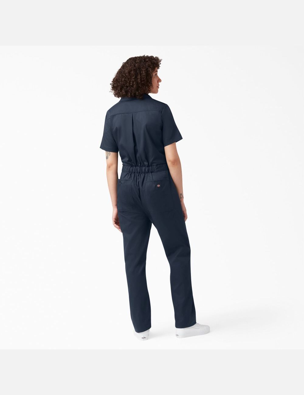 Dark Navy Dickies FLEX Cooling Short Sleeve Coveralls | 648FTHWVK