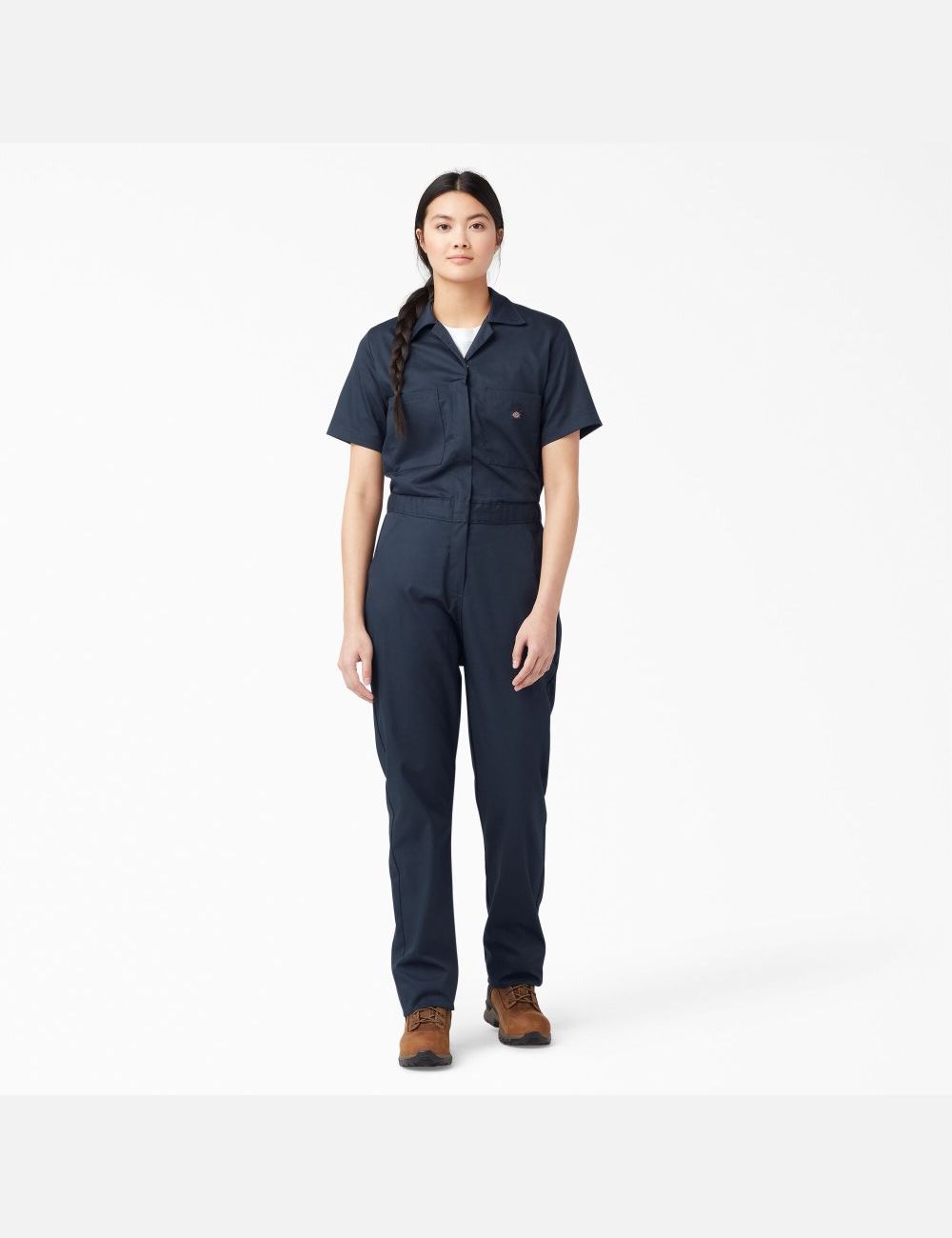 Dark Navy Dickies FLEX Cooling Short Sleeve Coveralls | 648FTHWVK