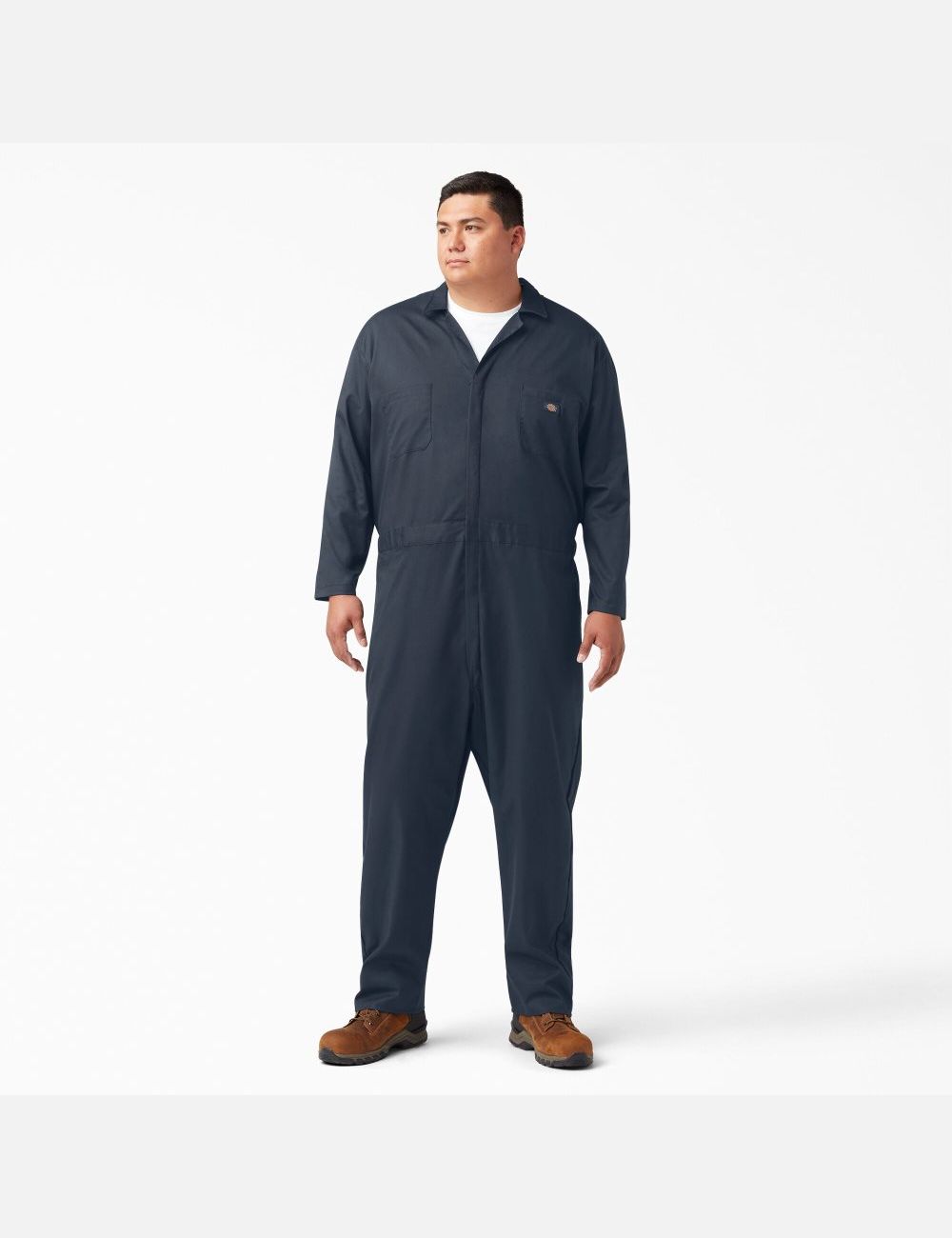 Dark Navy Dickies FLEX Long Sleeve Coveralls | 561INWQOY