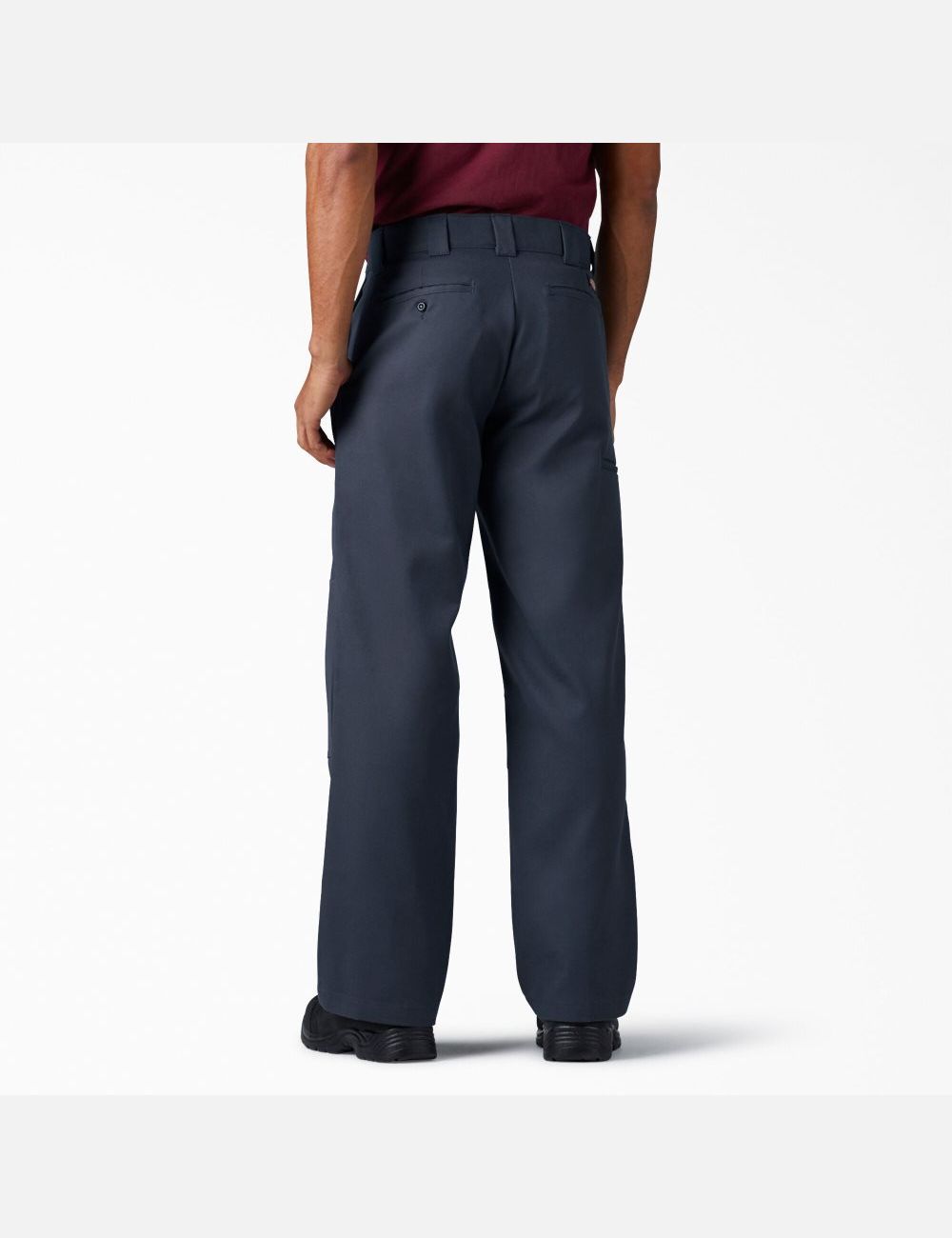 Dark Navy Dickies FLEX Loose Double Knee Pants | 850JVSGER