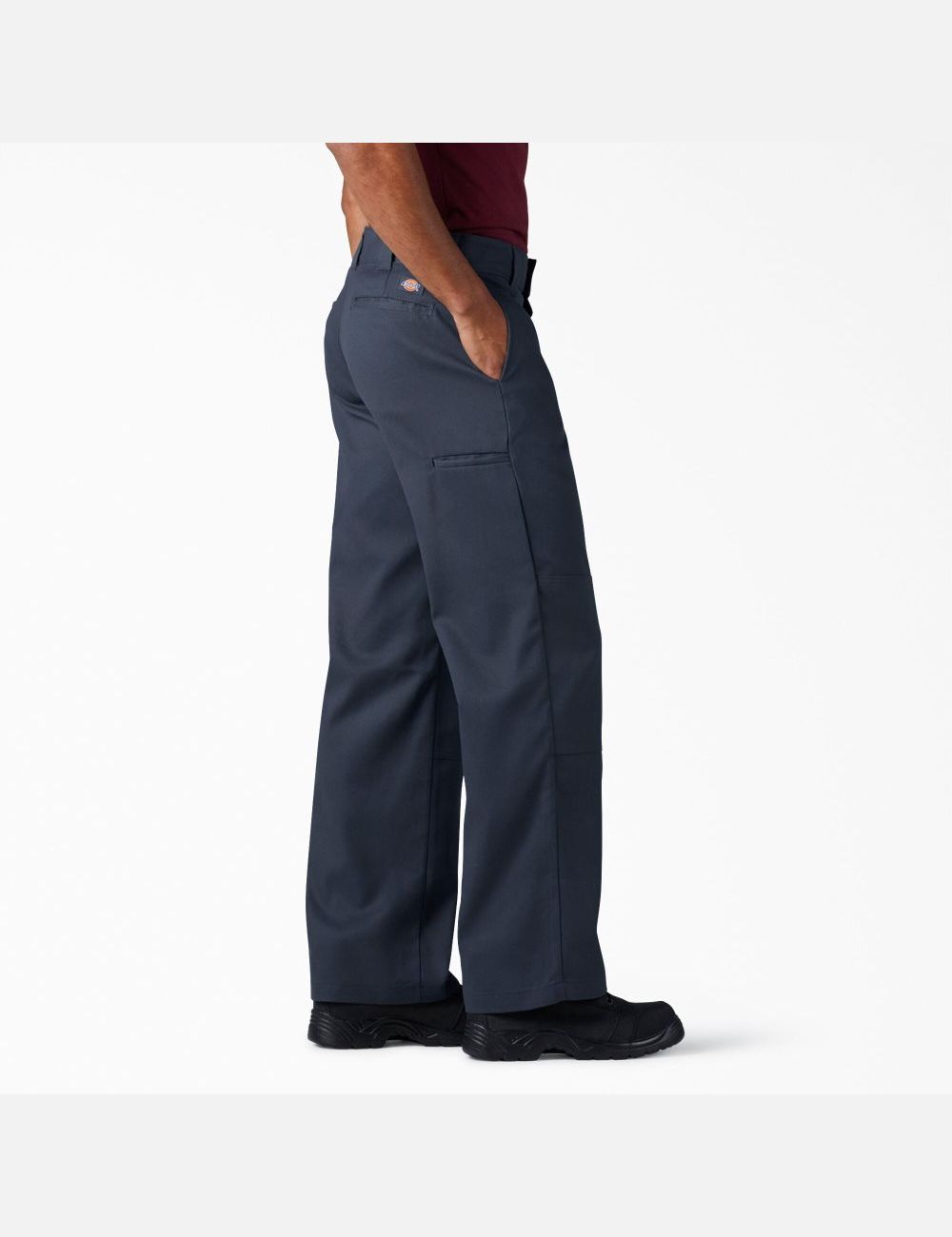 Dark Navy Dickies FLEX Loose Double Knee Pants | 850JVSGER