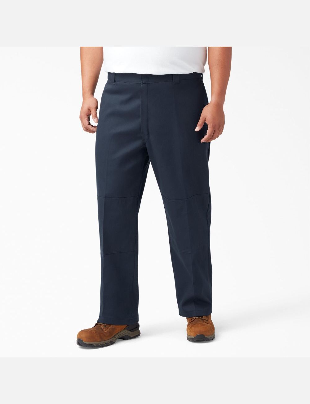 Dark Navy Dickies FLEX Loose Double Knee Pants | 850JVSGER