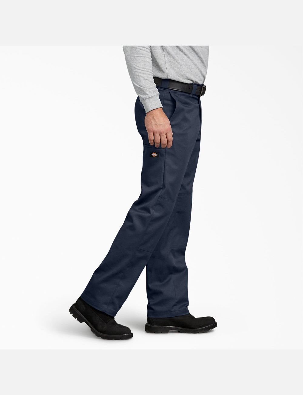 Dark Navy Dickies FLEX Regular Double Knee Pants | 925YJKVIB