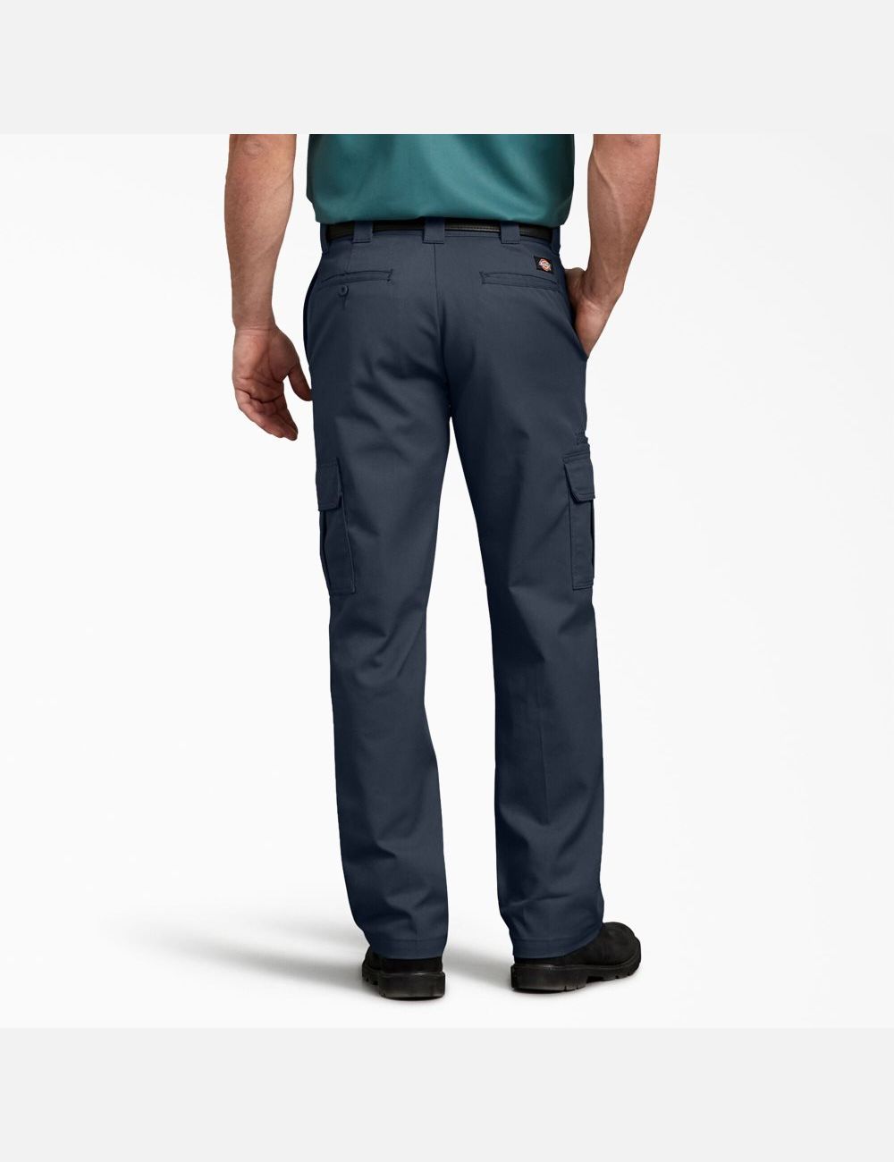 Dark Navy Dickies FLEX Regular Fit Straight Leg Cargo Pants | 620XDPTKH